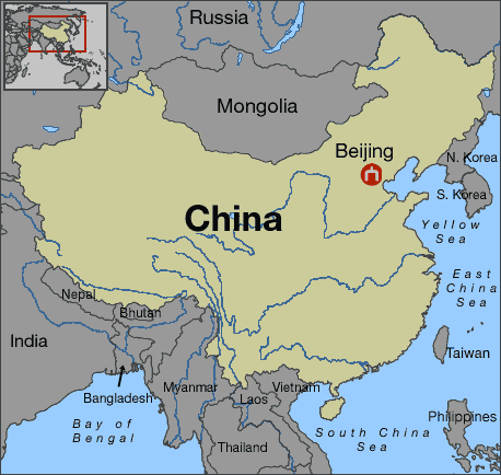 Beijing kaart